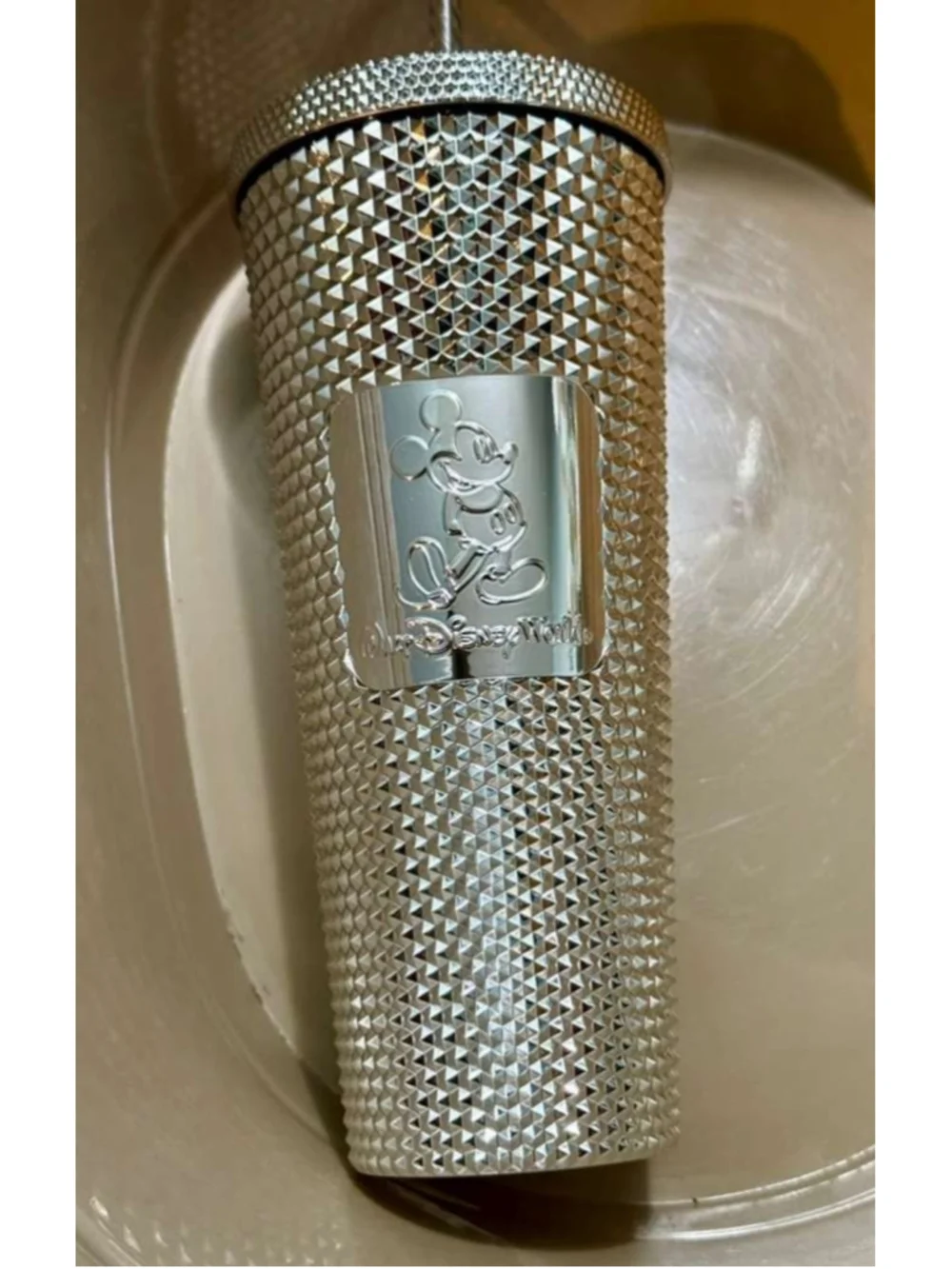 Disney World Starbucks 100th Anniversary Mickey Chrome Tumbler 24oz Venti NWT